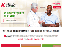 Tablet Screenshot of kclinic.com